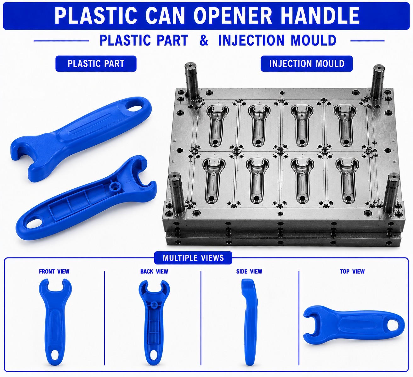Plastic Can Opener Handle Mould and Moulding Service
